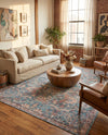 Vintage Memories Collection Area Rug -  Memories Rectangle Blue  lifestyle 9