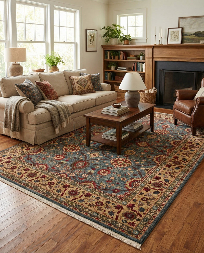 Chelsea Elegance Collection Area Rug -  Osterley Rectangle Blue  lifestyle 84