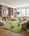 Whimsy Wonders Wool Collection Area Rug -  Reef Rectangle Green  lifestyle 14