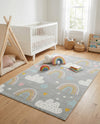 Wonder Tykes Collection Area Rug -  Pixel Rectangle Gray  lifestyle 17