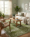 Dover Terrace Collection Area Rug -  Lagoon (Green) Rectangle Green  lifestyle 16