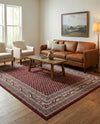 Soho Elegance Collection Area Rug -  Mercer (Red) Rectangle Red  lifestyle 8