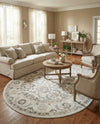 Adriana Terrace Collection Area Rug -  Positano (Ivory) Oval Ivory  lifestyle 46