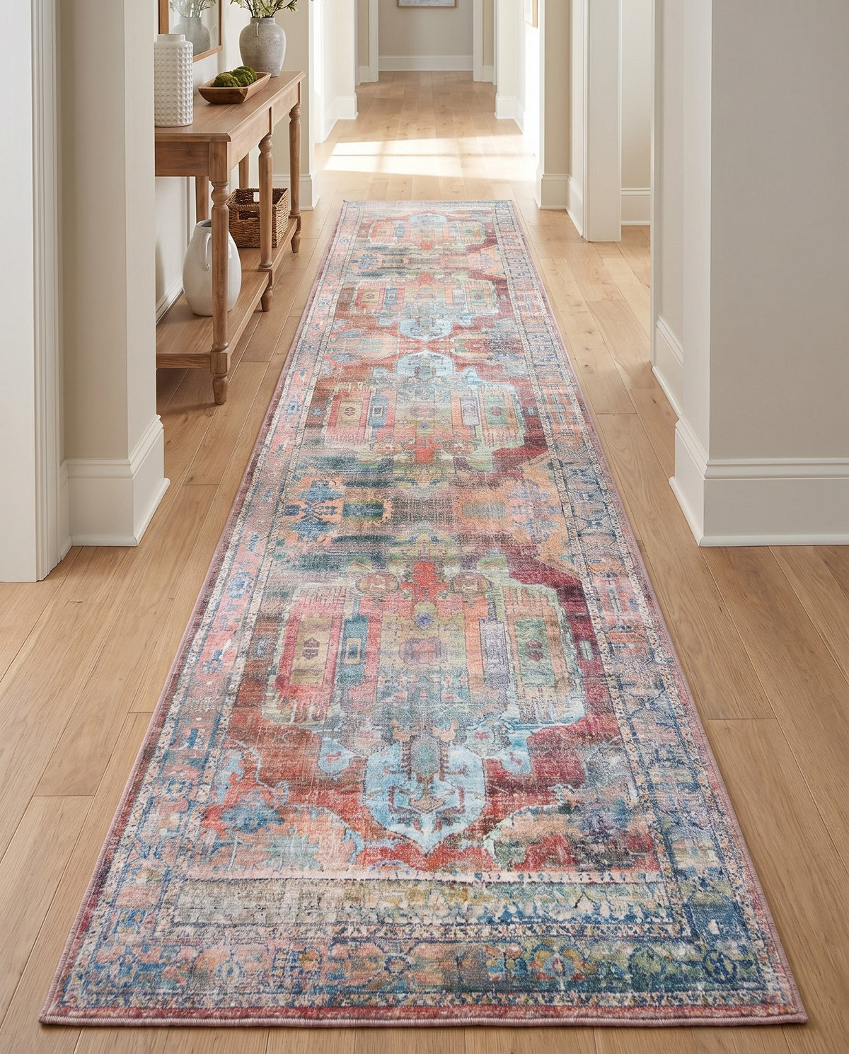 Zahara Oasis Collection Area Rug - Sahara Runner Multi  lifestyle 162