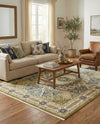 Persian Elegance Collection Area Rug -  Hamedan (Green) Rectangle Green  lifestyle 10