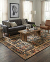 Neptune Elegance Collection Area Rug -  Galatea (Black) Rectangle Black  lifestyle 23