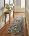 Tabriz Tapestry Collection Area Rug - Azerbaijan (Gray) Runner Gray  lifestyle 56