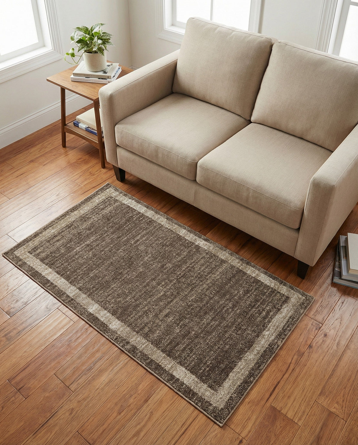 Studio Haven Collection Area Rug -  Alcove (Light Brown) Rectangle Light Brown  lifestyle 14
