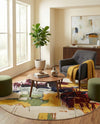 Marrakesh Elegance Collection Area Rug -  Riad Round Beige  lifestyle 69