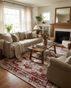 Riviera Elegance Collection Area Rug -  Menton (Burgundy) Rectangle Burgundy  lifestyle 37