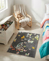 Wonder Tykes Collection Area Rug -  Carnival Rectangle Charcoal Gray  lifestyle 13