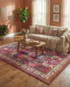 Chateau Elegance Collection Area Rug - Versailles Rectangle Multi  lifestyle 20