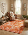 Riviera Elegance Collection Area Rug -  Monaco (Orange) Rectangle Orange  lifestyle 26