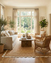 Serenity Braided Jute Collection Area Rug - Seaside Rectangle Natural and Ivory  lifestyle 12