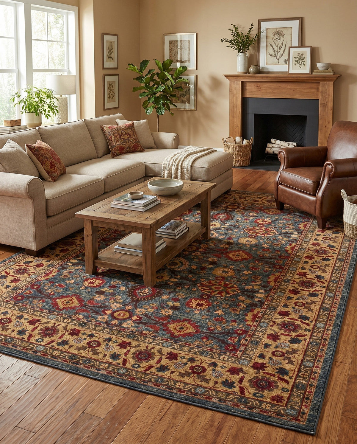 Chelsea Elegance Collection Area Rug -  Osterley Rectangle Blue  lifestyle 80