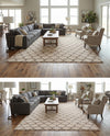 Lattice Gardens Collection Area Rug -  Bloomfield (Beige and Light Brown) Rectangle Beige and Light Brown  lifestyle 26