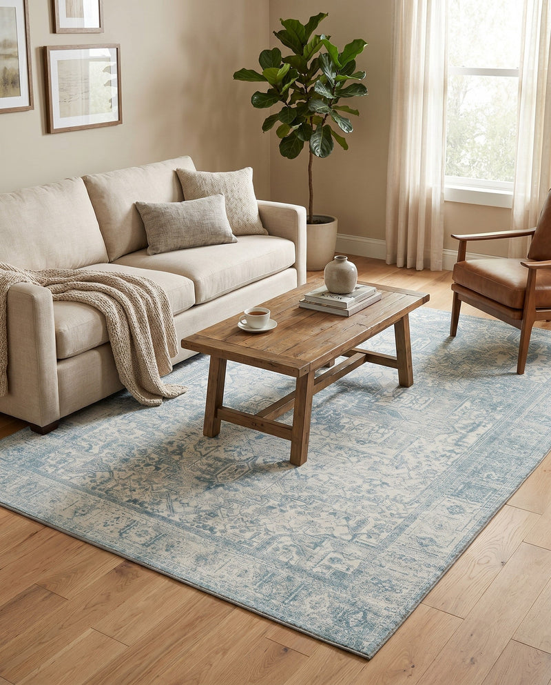 Heritage Elegance Collection Area Rug -  Windsor (Ivory) Rectangle Ivory  lifestyle 4