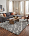 Cozy Haven Shag Collection Area Rug - Serenity (Cloud Gray) Rectangle Cloud Gray  lifestyle 15