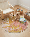 Wonder Tykes Collection Area Rug -  Flutter Round Multi  lifestyle 47