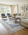 Savannah Series Collection Area Rug -  Augusta (Sky blue) Rectangle Sky blue  lifestyle 5