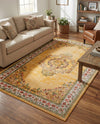 Geneva Terrace Collection Area Rug -  Yverdon Rectangle Yellow  lifestyle 33
