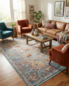 Caribbean Breeze Collection Area Rug -  Xcalak Rectangle Light Blue  lifestyle 26