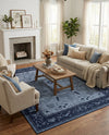Horizon Collection Area Rug -  Apex (Blue) Rectangle Blue  lifestyle 30