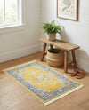 Caribbean Breeze Collection Area Rug -  Andros Rectangle Yellow  lifestyle 50