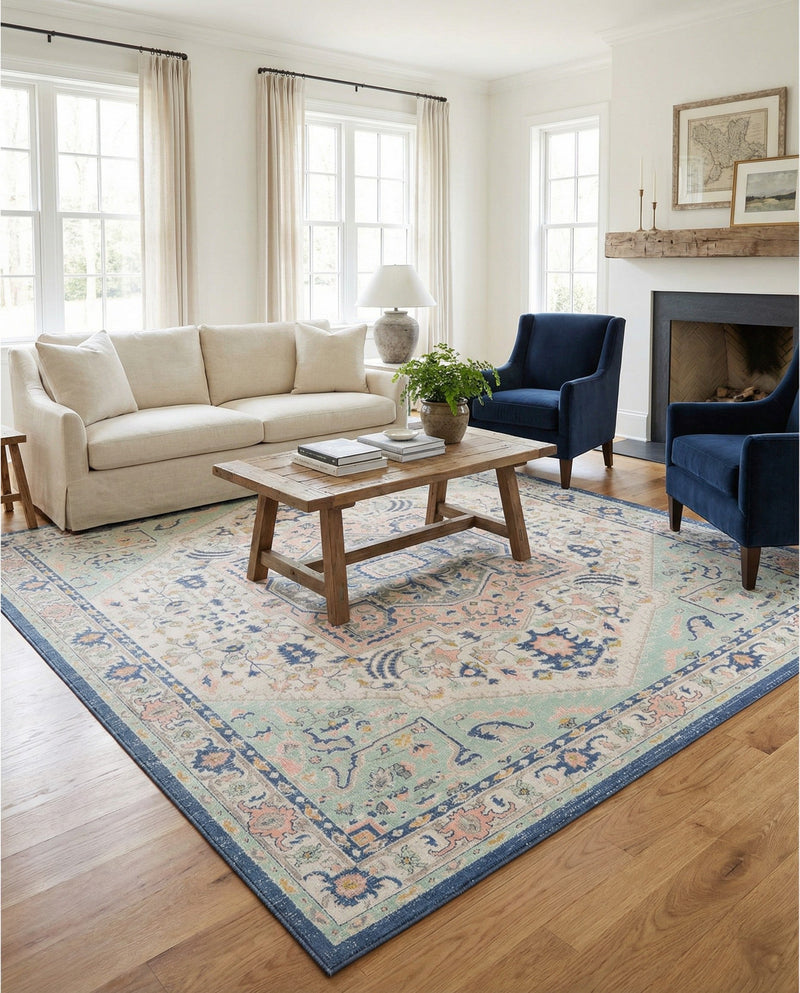 Savannah Series Collection Area Rug - Charleston (Multi) Rectangle Multi  lifestyle 6