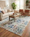 Tangier Treasures Collection Area Rug - Casablanca Rectangle Light Blue  lifestyle 13