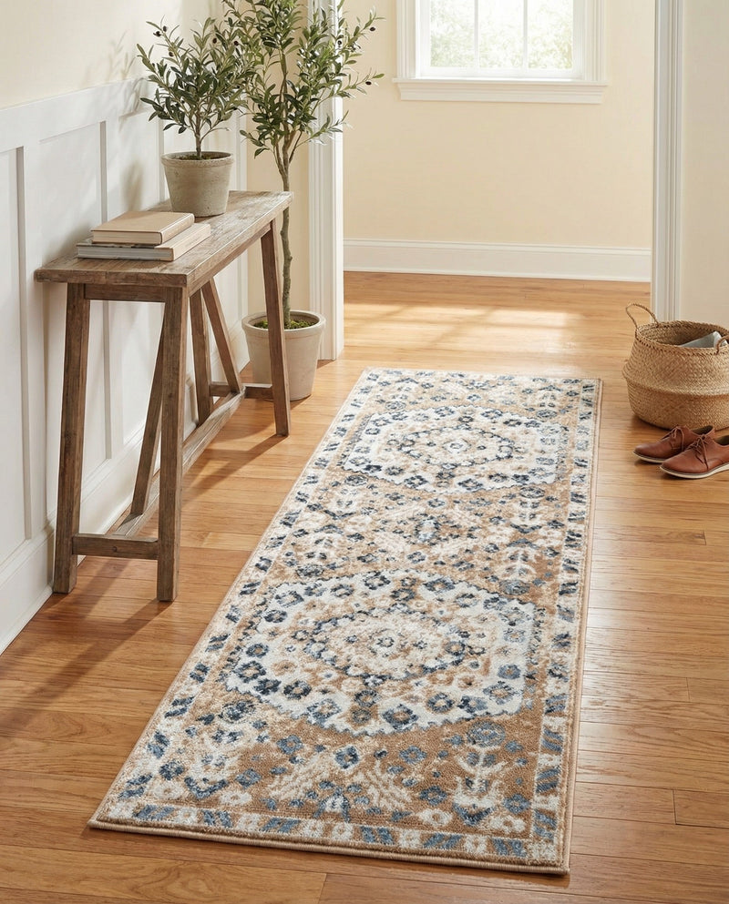 Cambridge Classics Collection Area Rug -  Pembroke (Beige) Runner Beige  lifestyle 74