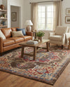 Eden Oasis Collection Area Rug -  Tranquility (Chocolate Brown) Rectangle Chocolate Brown  lifestyle 8