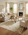 Savannah Elegance Collection Area Rug -  Riverfront Rectangle Yellow  lifestyle 12