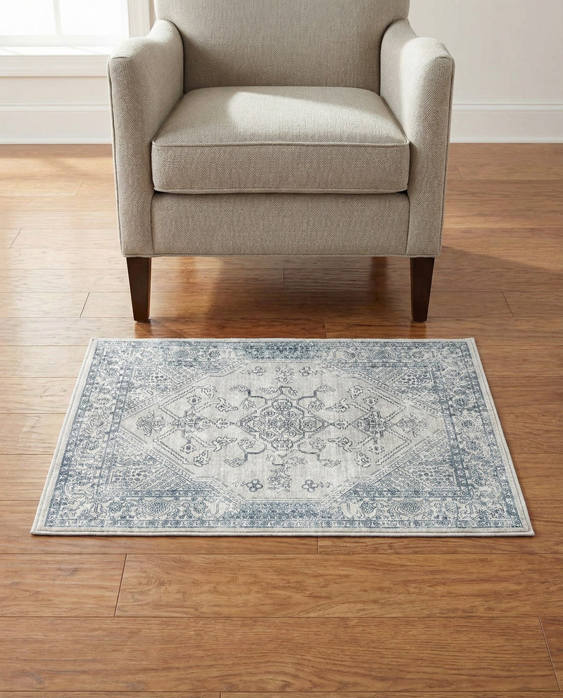 Coastal Haven Collection Area Rug -  Marina Rectangle Gray  lifestyle 51
