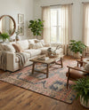 Savannah Threads Collection Area Rug -  Sonoran Rectangle Antique Red  lifestyle 15