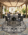 Urban Oasis Rugs Collection Area Rug -  Penthouse (Charcoal Gray) Oval Charcoal Gray  lifestyle 67