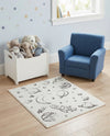 Wonder Tykes Collection Area Rug -  Jigsaw Rectangle Ivory  lifestyle 18