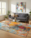 Colorburst Oasis Collection Area Rug -  Spectrum Rectangle Multi  lifestyle 20