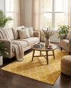 Trellis Mosaic Collection Area Rug -  Pergolatown (Yellow) Rectangle Yellow  lifestyle 12
