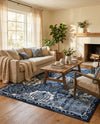 Horizon Collection Area Rug - Dawn Rectangle Blue  lifestyle 69