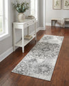 Riviera Elegance Collection Area Rug -  Monaco (Gray) Runner Gray  lifestyle 68