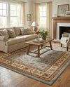 Jaipur Elegance Collection Area Rug -  Nahargarh (Light Blue) Rectangle Light Blue  lifestyle 25