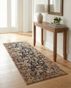 Neptune Elegance Collection Area Rug -  Galatea (Black) Runner Black  lifestyle 78