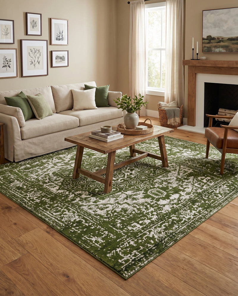 Georgetown Rugs Collection Area Rug - Dupont (Green) Rectangle Green  lifestyle 4