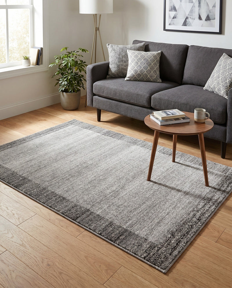 Studio Haven Collection Area Rug -  Conservatory (Light Gray) Rectangle Light Gray  lifestyle 23