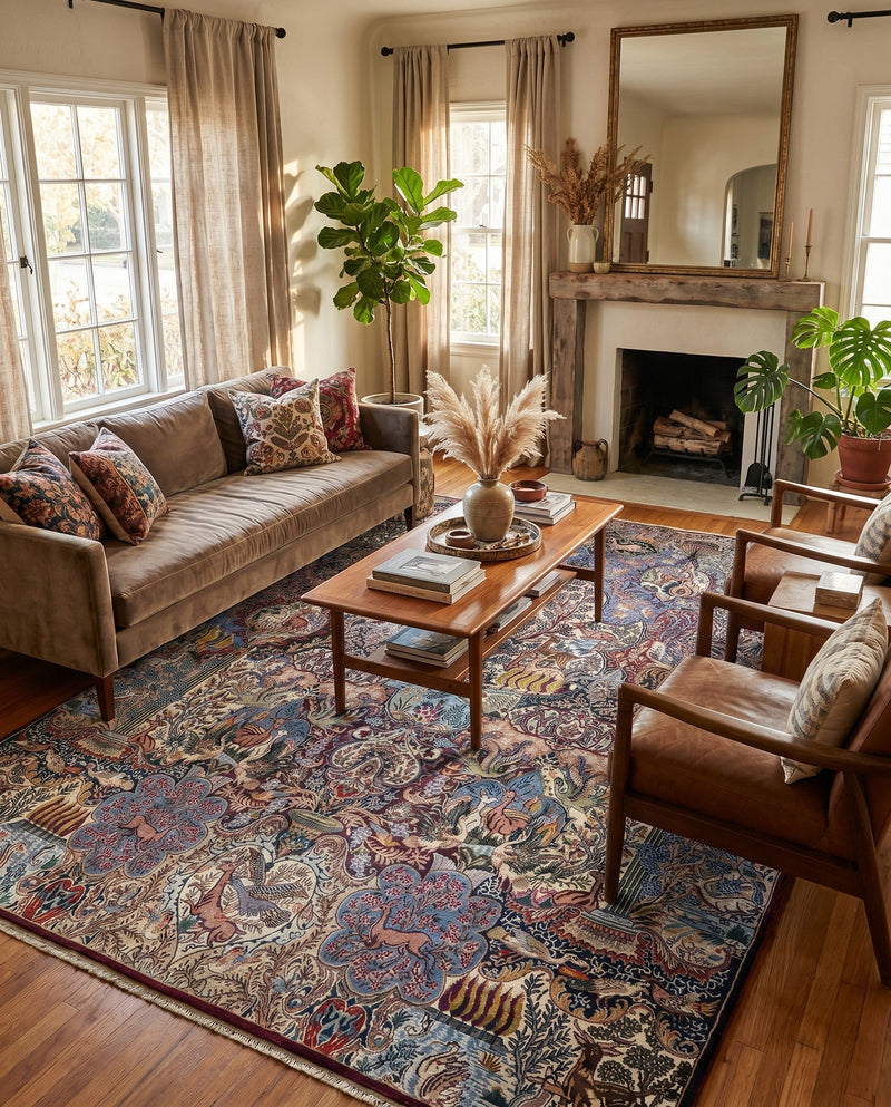 Heritage Elegance Collection Area Rug -  Louvre Rectangle Multi  lifestyle 15