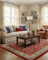 Isfahan Elegance Collection Area Rug - Naghsh-e Jahan (Terracotta) Rectangle Terracotta  lifestyle 12