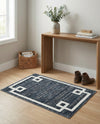 Metro Heights Collection Area Rug -  Bronx Rectangle Navy Blue  lifestyle 55