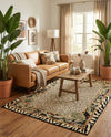 Savannah Sojourn Collection Area Rug -  Moremi Rectangle Cream  lifestyle 16