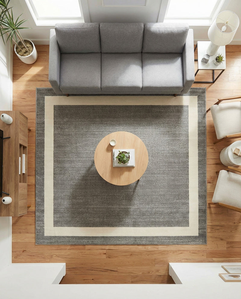 Studio Haven Collection Area Rug -  Alcove (Gray) Square Gray  lifestyle 26